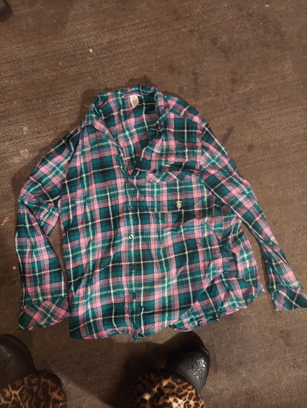 Victoria's Secret Plaid Button Up